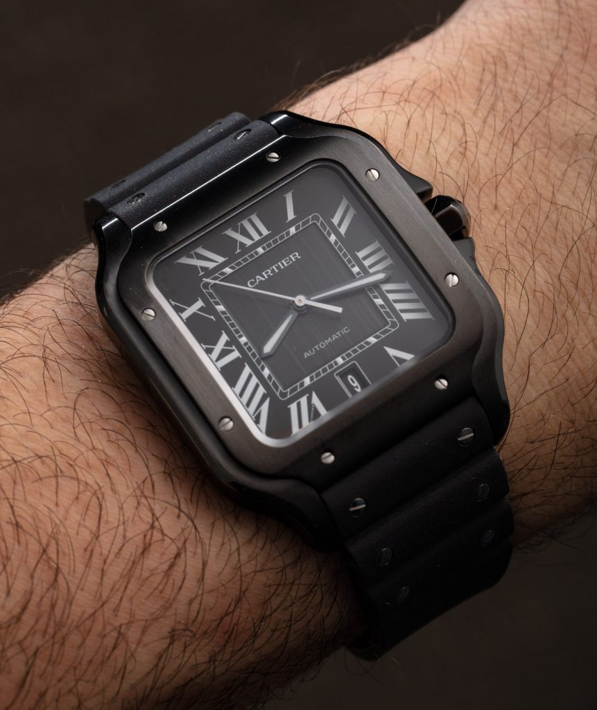 cartier watch all black